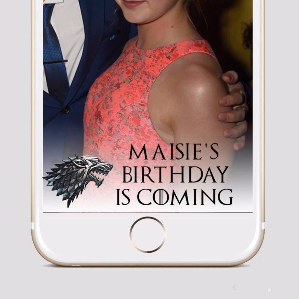 Game of Throne Snapchat Wedding Filter