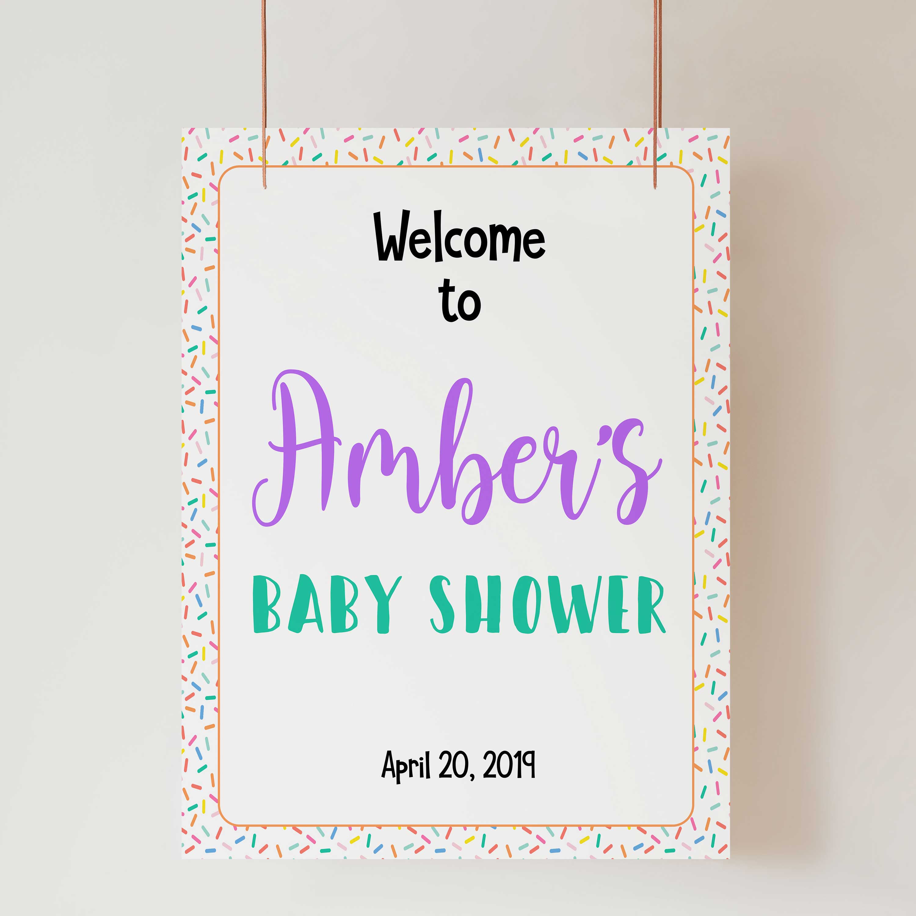Printable Welcome Sign
