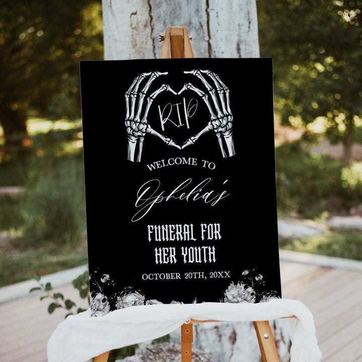 rip to my twenties welcome sign, death to my twenties welcome sign