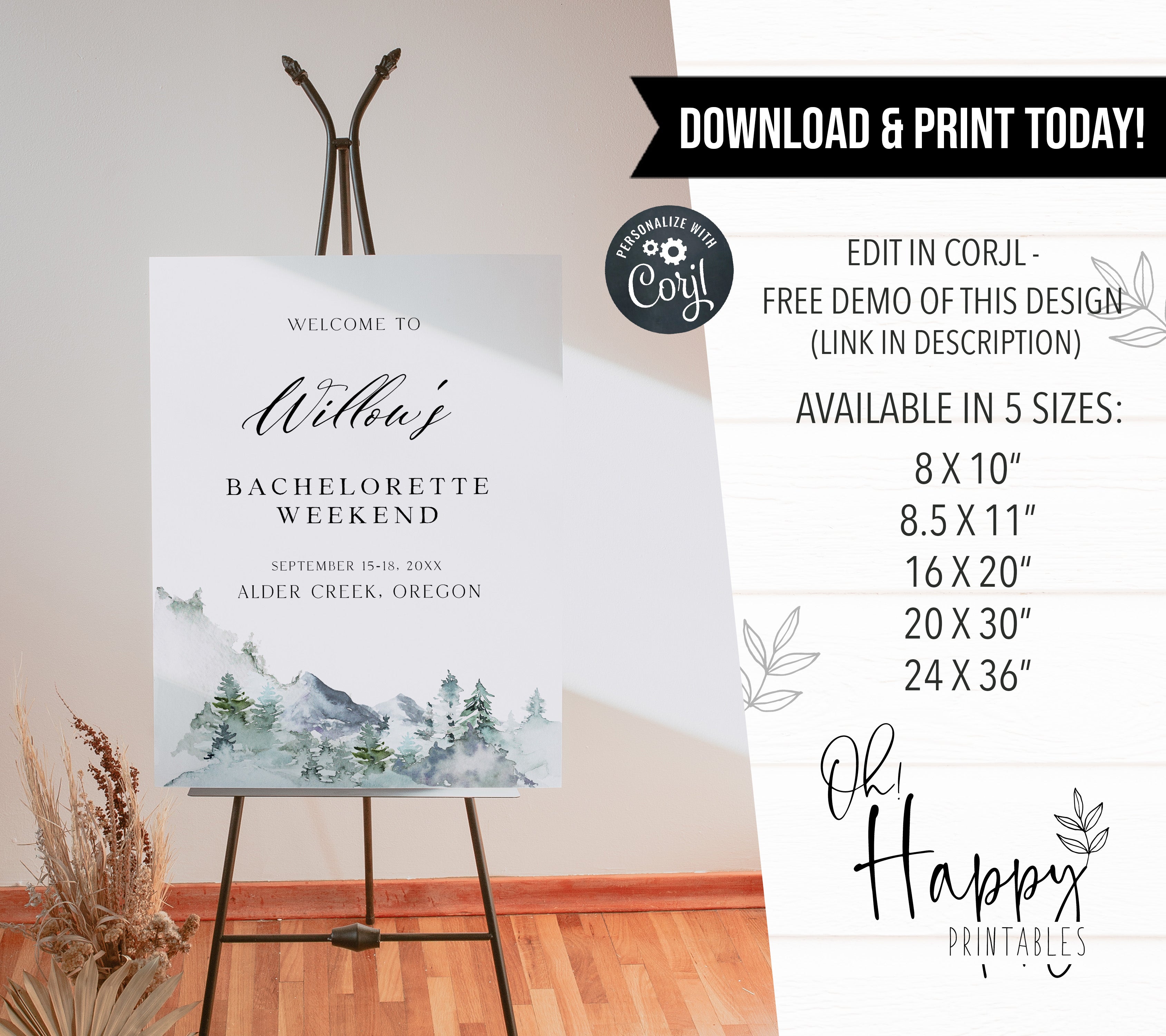 Fully editable and printable advice for the bride game with a winter cabin design. Perfect for a winter cabin, lakes or mountains Bachelorette themed party