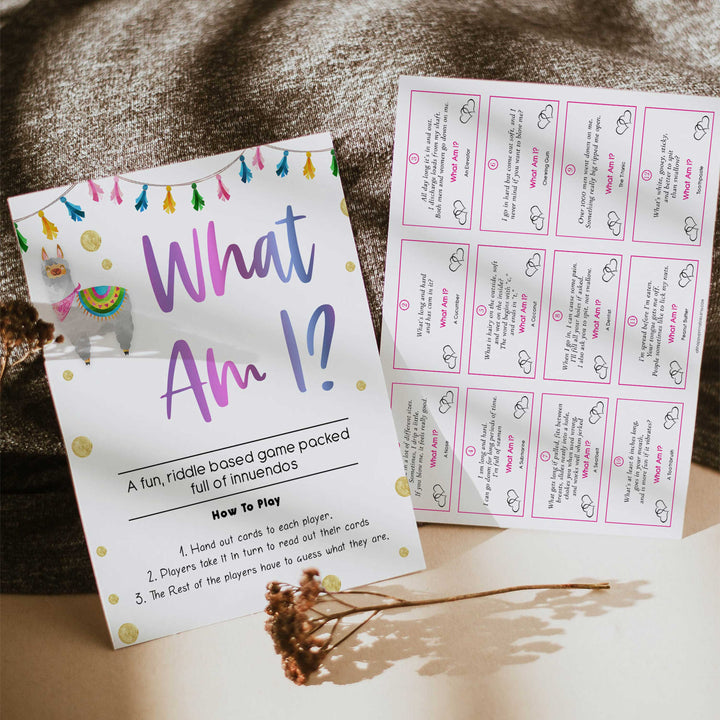 what am I baby game, Printable baby shower games, llama fiesta fun baby games, baby shower games, fun baby shower ideas, top baby shower ideas, Llama fiesta shower baby shower, fiesta baby shower ideas
