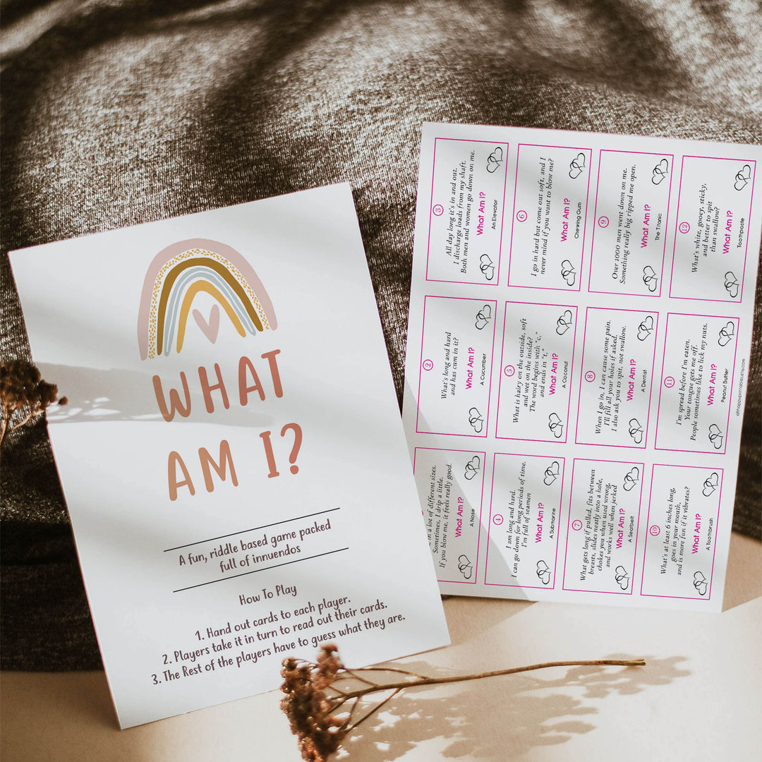 what am I baby shower games, Printable baby shower games, boho rainbow baby games, baby shower games, fun baby shower ideas, top baby shower ideas, boho rainbow baby shower, baby shower games, fun boho rainbow baby shower ideas