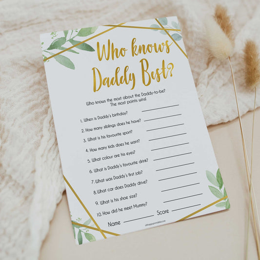 Who Knows Daddy Best Game - Geometric