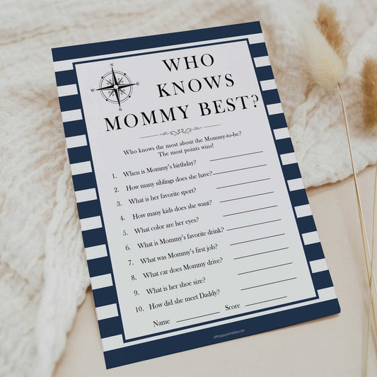 Nautical baby shower games, who knows mummy best baby shower games, printable baby shower games, baby shower games, fun baby games, ahoy its a boy, popular baby shower games, sailor baby games, boat baby games