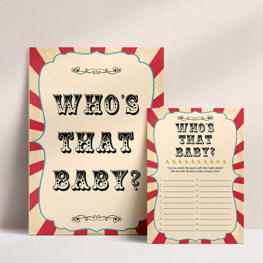 whos that baby game, guess the baby photo game, Printable baby shower games, circus fun baby games, baby shower games, fun baby shower ideas, top baby shower ideas, carnival baby shower, circus baby shower ideas