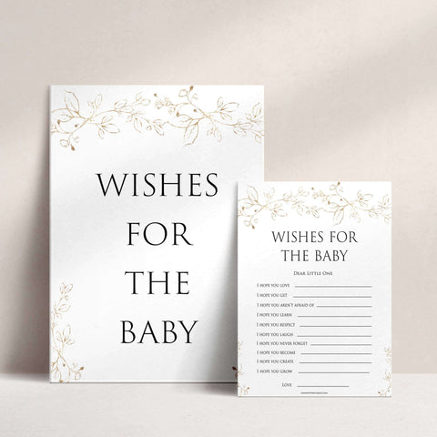 wishes for the baby keepsake, Printable baby shower games, gold leaf baby games, baby shower games, fun baby shower ideas, top baby shower ideas, gold leaf baby shower, baby shower games, fun gold leaf baby shower ideas