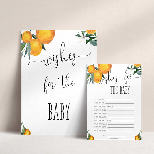 wishes for the baby keepsake, Printable baby shower games, little cutie baby games, baby shower games, fun baby shower ideas, top baby shower ideas, little cutie baby shower, baby shower games, fun little cutie baby shower ideas, citrus baby shower games, citrus baby shower, orange baby shower