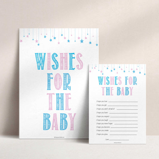 Gender reveal baby games, wishes for the baby baby game, gender reveal shower, fun baby games, gender reveal ideas, popular baby games, best baby games, printable baby games, gender reveal baby games