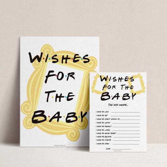 wishes for the baby game, Printable baby shower games, friends fun baby games, baby shower games, fun baby shower ideas, top baby shower ideas, friends baby shower, friends baby shower ideas