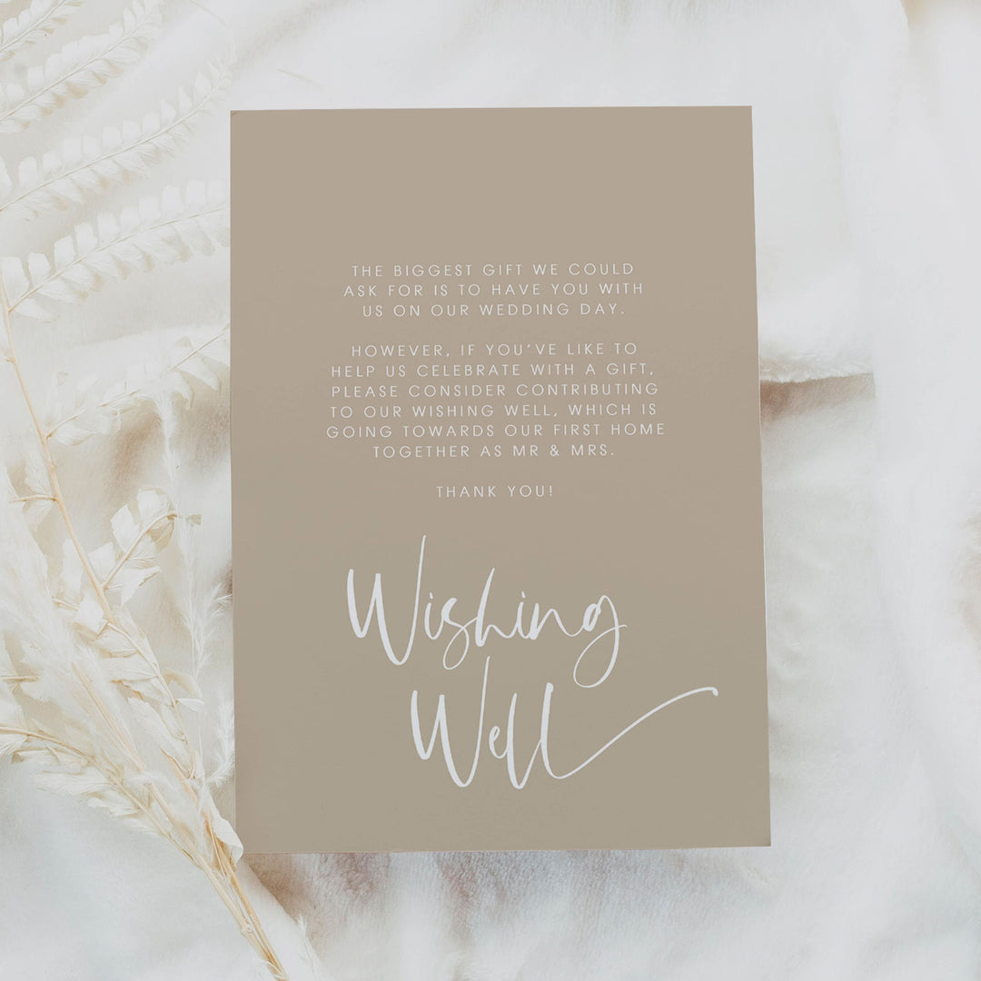 editable wishing well card, printable wishing well card, CALLIGRAPHY editable wedding invitation suite, editable wedding stationery, printable wedding stationery, modern wedding items, wedding save the dates