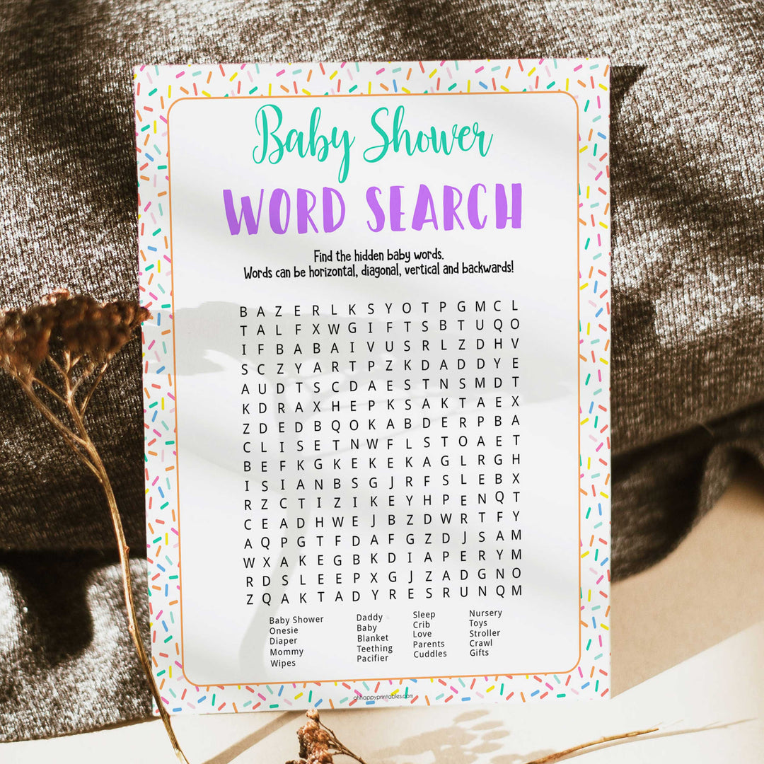 baby word search game, baby word search, Printable baby shower games, baby sprinkle fun baby games, baby shower games, fun baby shower ideas, top baby shower ideas, sprinkle shower baby shower, friends baby shower ideas