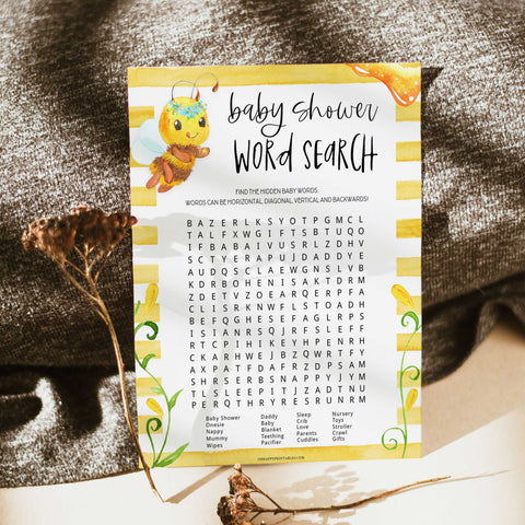 baby shower word search game, baby word search, Printable baby shower games, mommy bee fun baby games, baby shower games, fun baby shower ideas, top baby shower ideas, mommy to bee baby shower, friends baby shower ideas